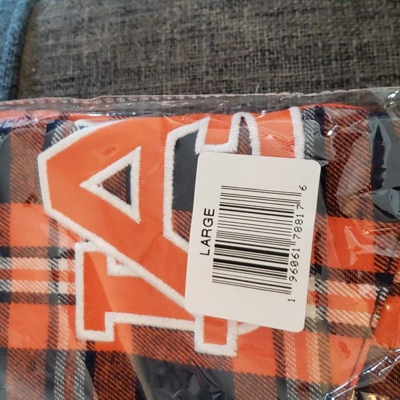 FOCO Men's NCAA College Team Logo Long Sleeve Flannel Shirt Auburn Tigers Size L - Picture 3 of 6